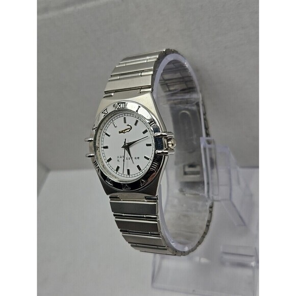 Wang Jin Pyng Gift Crocodile International A474 Quartz Watch New Battery Silver main image 10